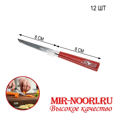 Нож д/фруктов с прозрач. ручкой 7578 (1х100)