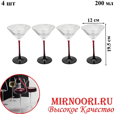 Набор бокалов 4 шт. 6609  (1х6)