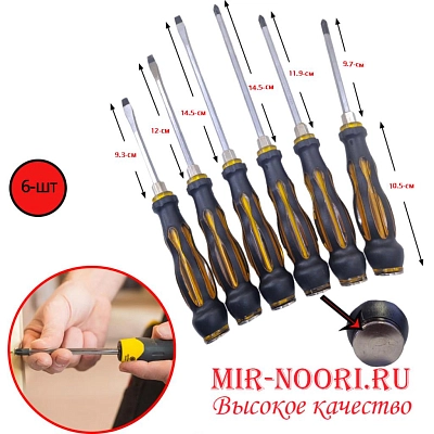 Набор отверток ударн.с темн.руч. 1948 (1х60)