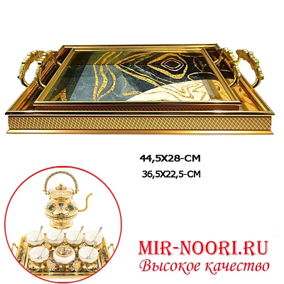 Набор деревянных подносов 2 шт. 3276 (1х12)