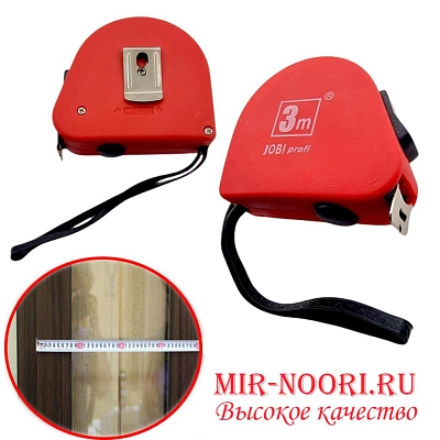 Рулетка 3 м Jubi  7617-3 (1х120)