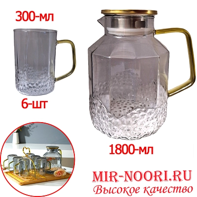 Набор графин+ 6 кружек 3762 (1х8)
