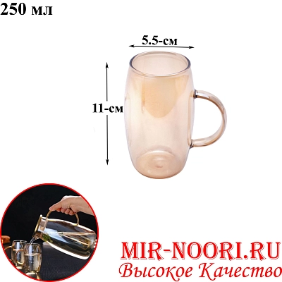 Кружка стеклянная  3015(1х100)