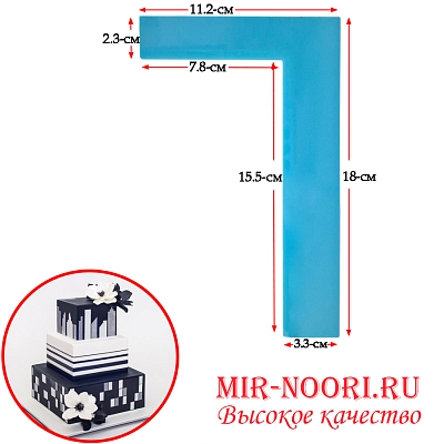 Шпатель кондитерский угловой 2901 (1х300)