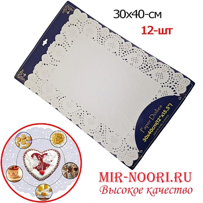 Салфетка бел.квадр.п/конд.изд.1683-30х40 (1х288)