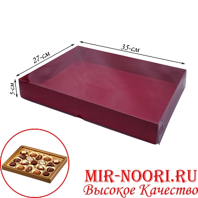 Коробка для десертов 5598-27х35 (1х125)